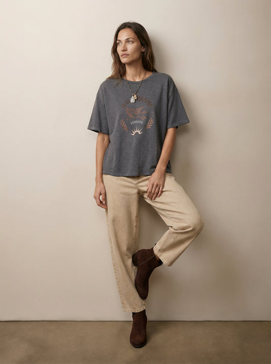 מכנסי כותנה גזרת ברל