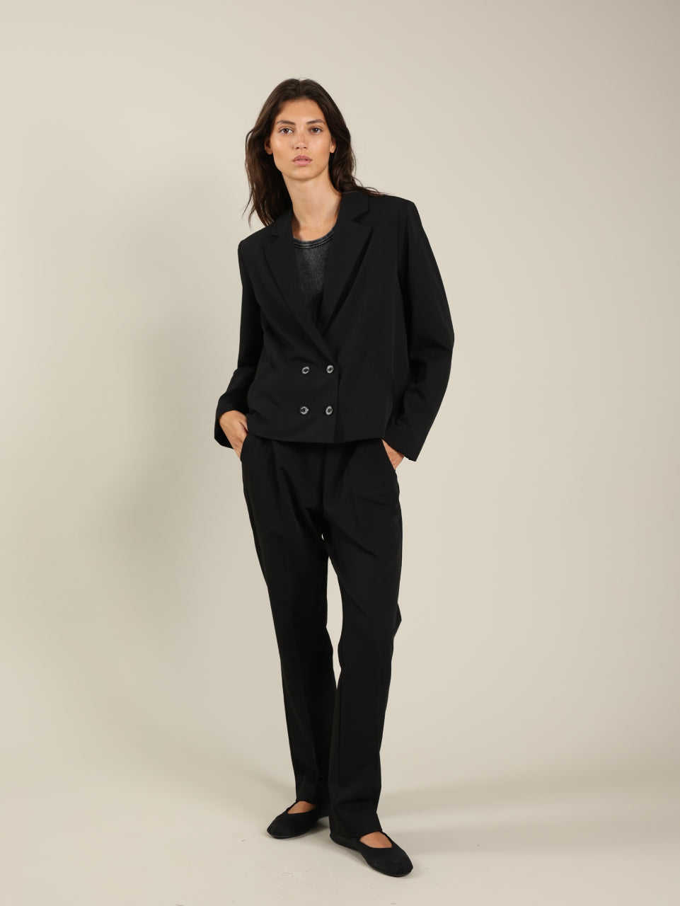 Tailored Straight Leg Pants