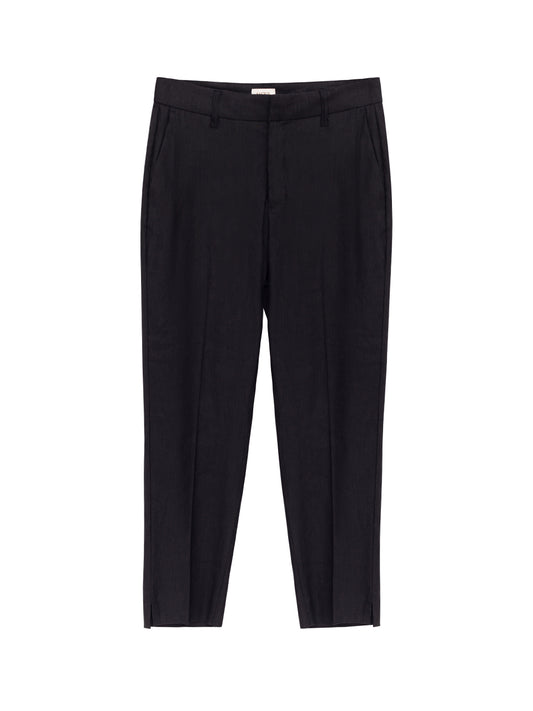 Fly Front Straight Leg Pants