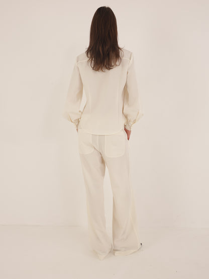 Tailored Wide-Leg Pants