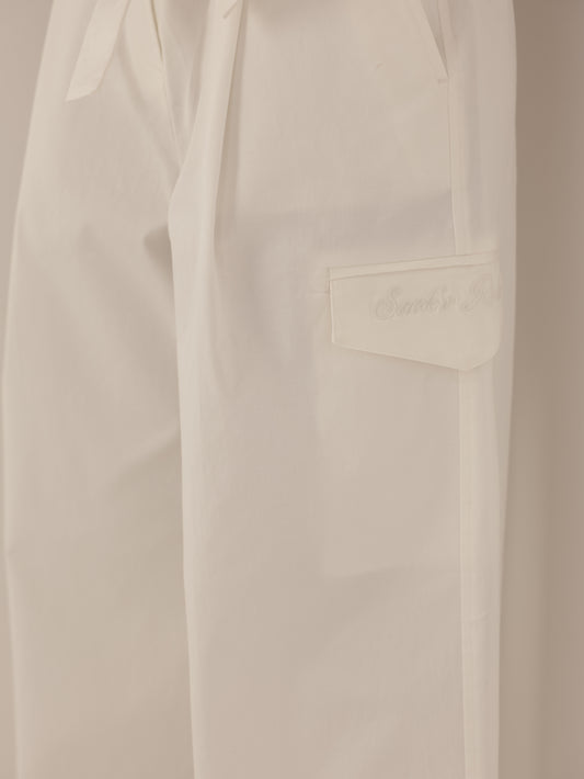 Wide leg cargo pants