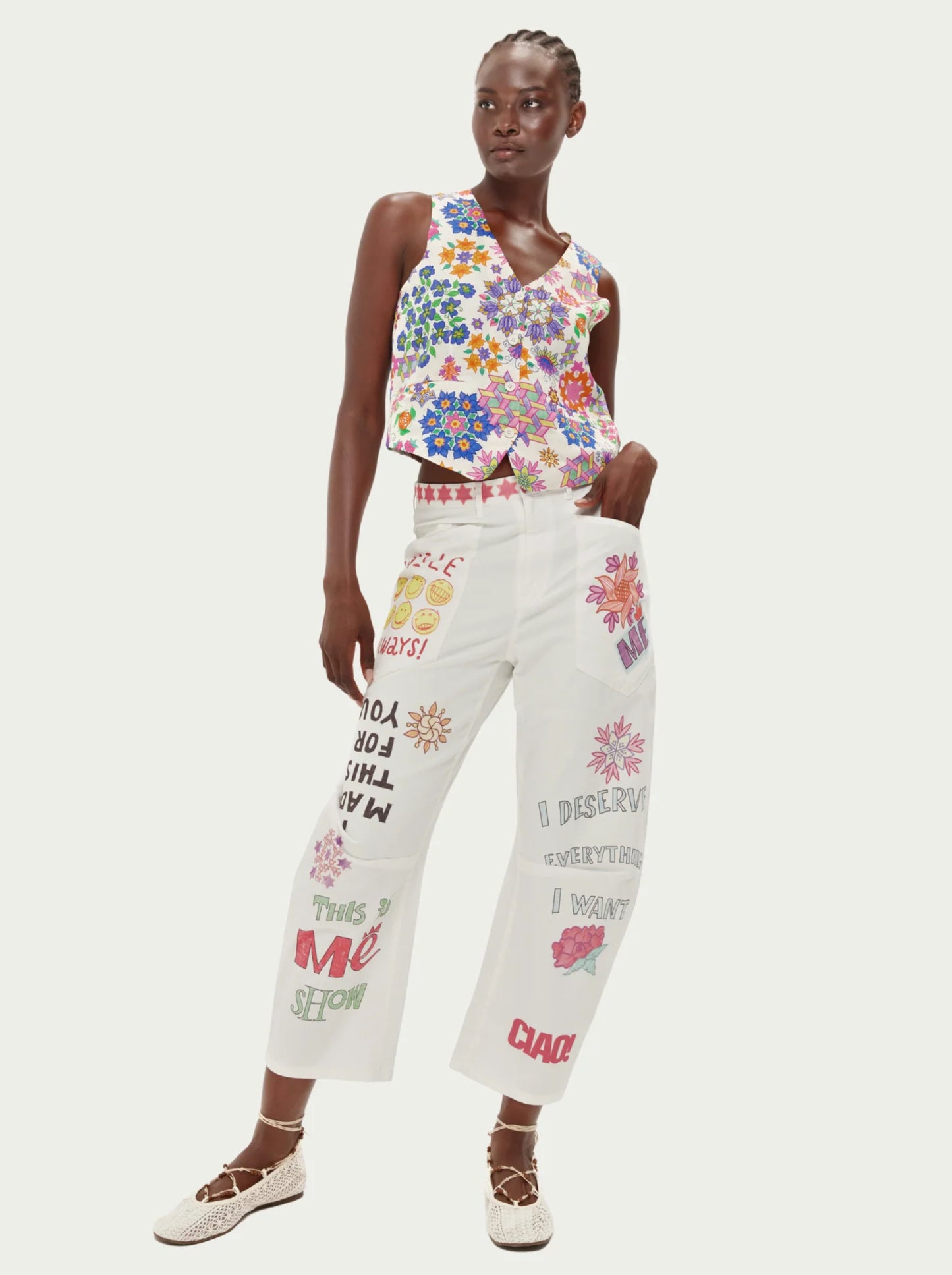 Cala Cotton Barrel Pants