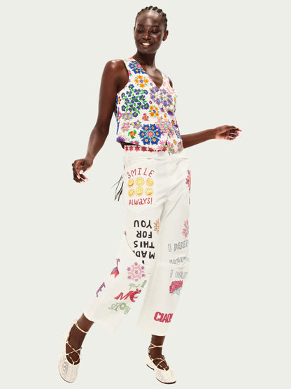 Cala Cotton Barrel Pants