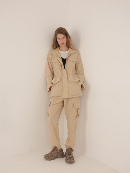 Nylon cargo pants