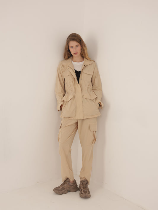 Nylon cargo pants
