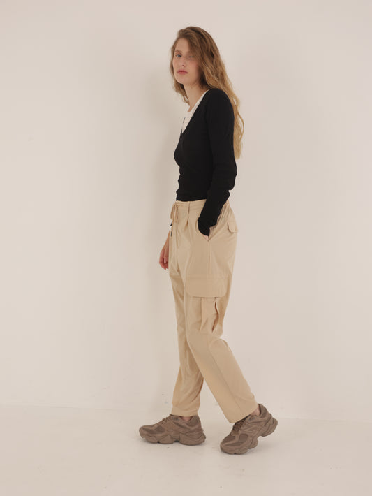Nylon cargo pants