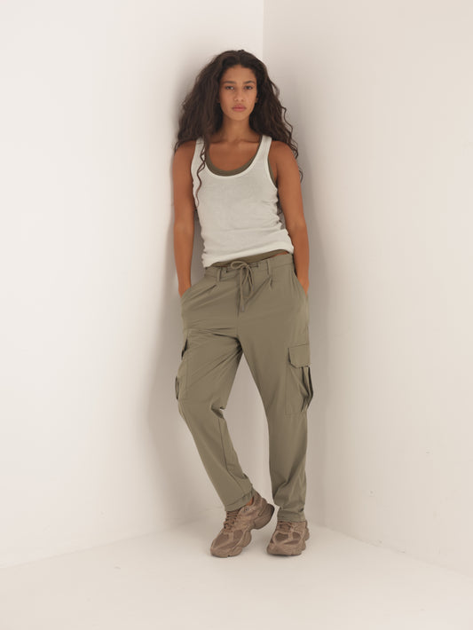 Nylon cargo pants