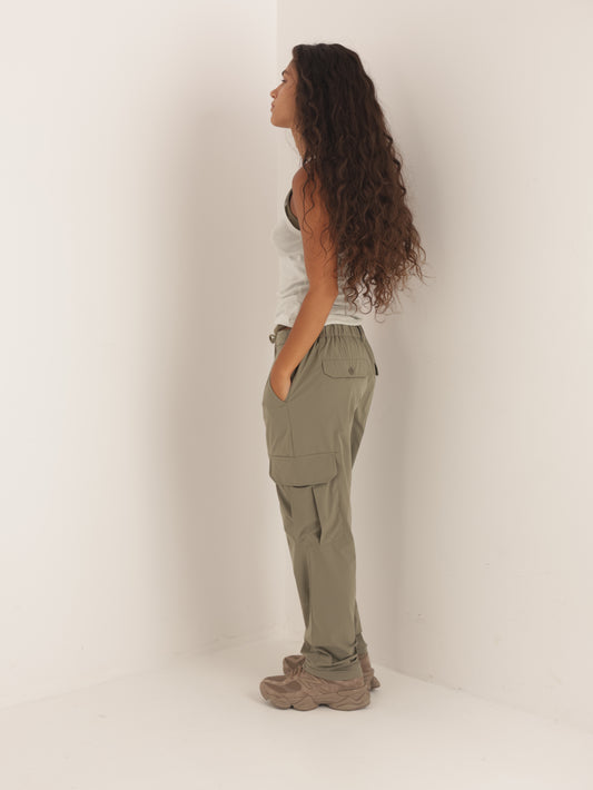 Nylon cargo pants
