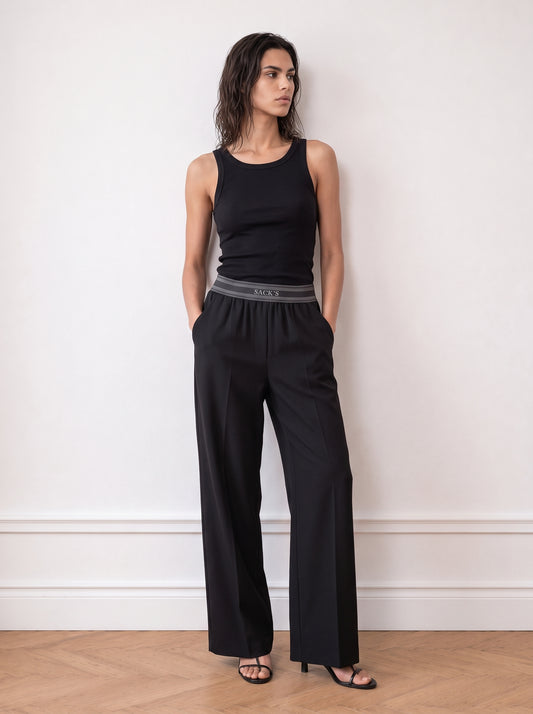 Sacks elastic-waist trousers