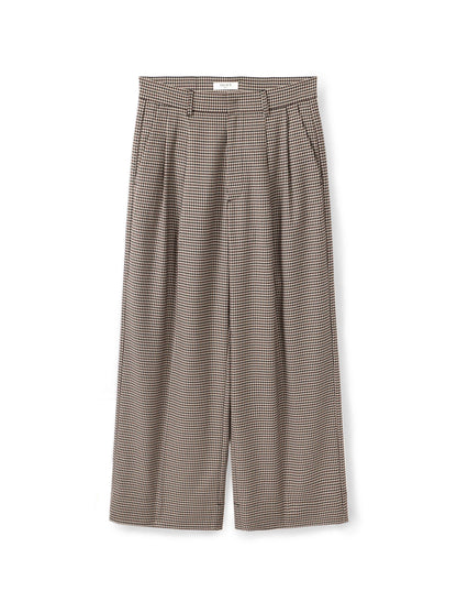 Checked Tailored Trousers