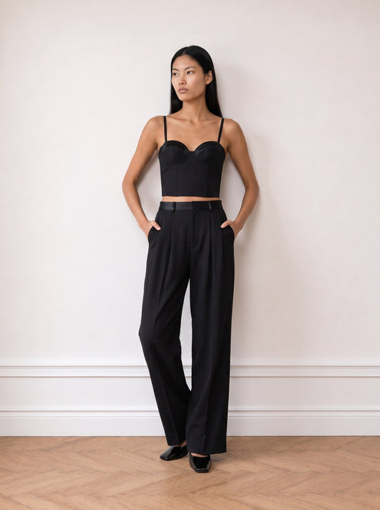 Satin Tailored Trousers