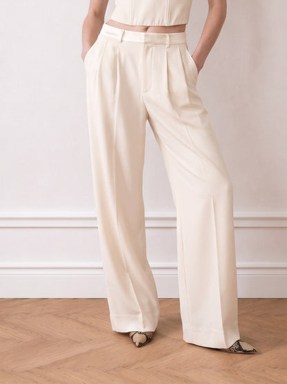 Satin Tailored Trousers