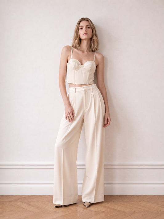 Satin Tailored Trousers
