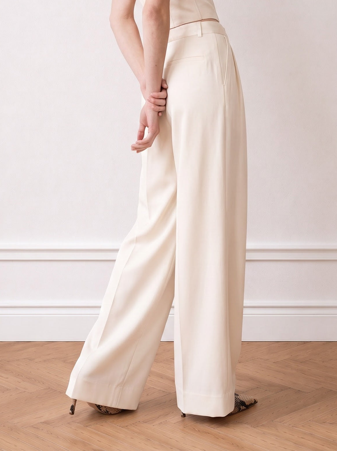 Satin Tailored Trousers
