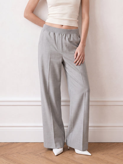 Wide Leg Rubber Pants
