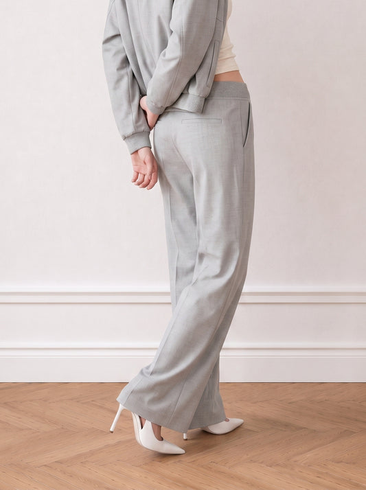Wide Leg Rubber Pants