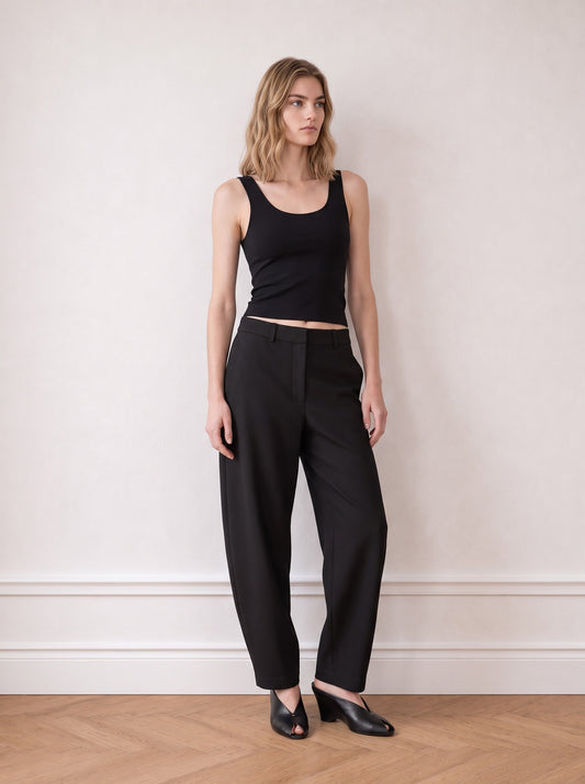 Tailored Barrel-leg Trousers