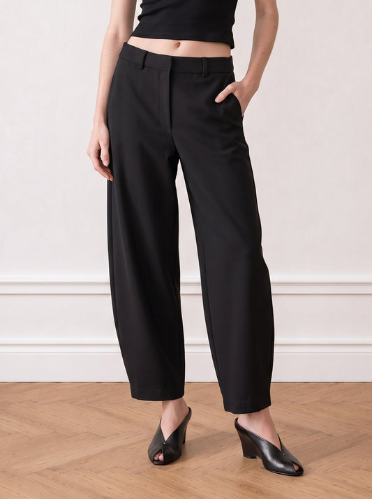 Tailored Barrel-leg Trousers
