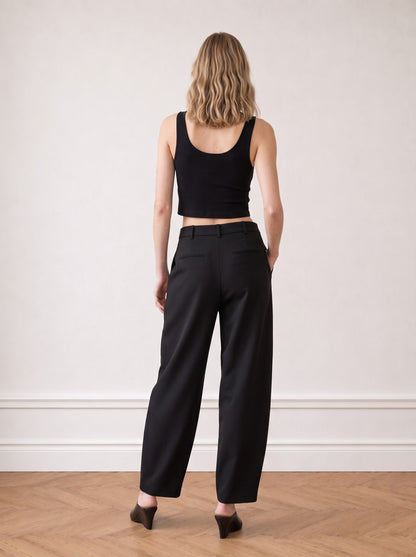 Tailored Barrel-leg Trousers