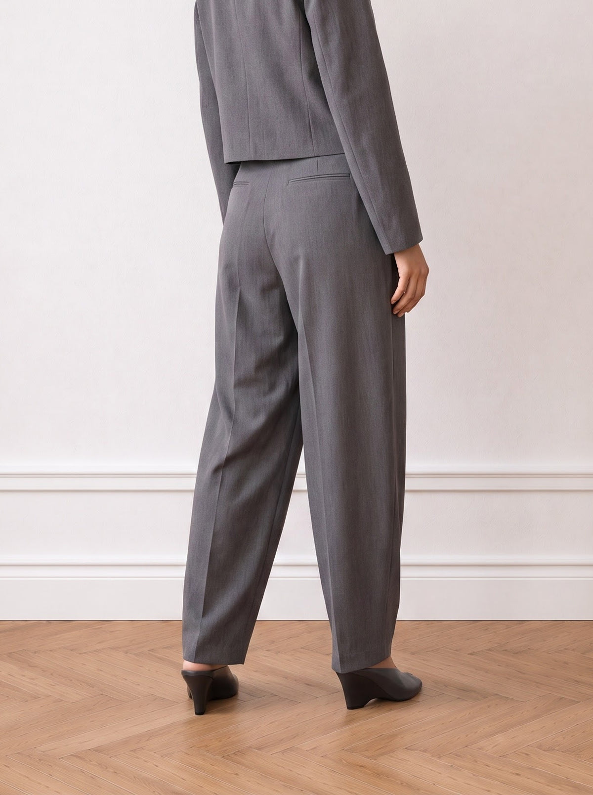 Tailored Barrel-leg Trousers