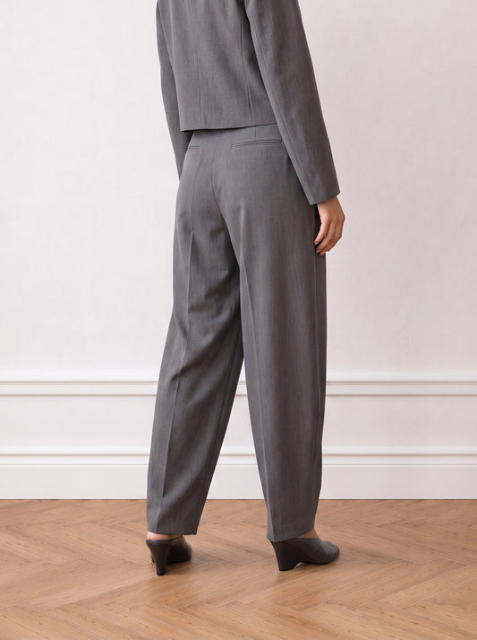 Tailored Barrel-leg Trousers