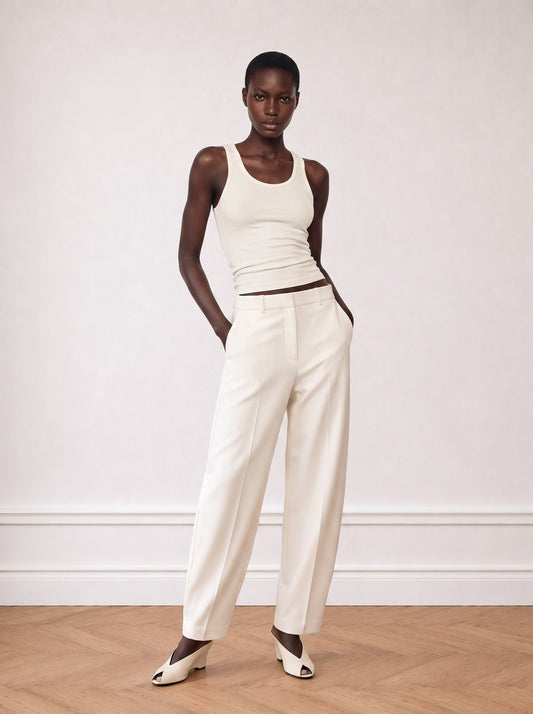 Tailored Barrel-leg Trousers