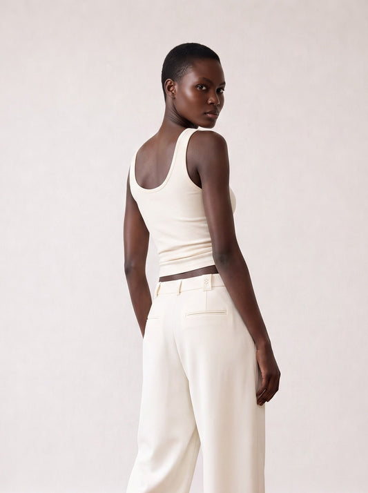 Tailored Barrel-leg Trousers