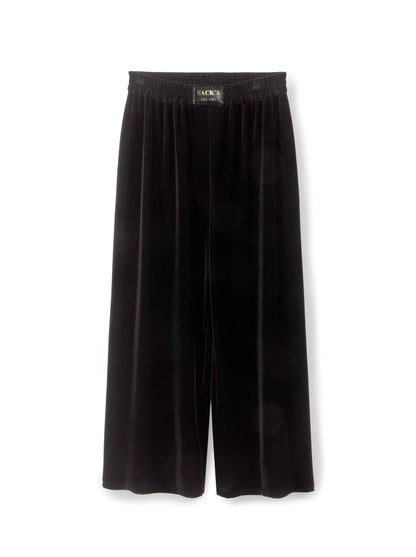 Wide-leg Velvet Trousers