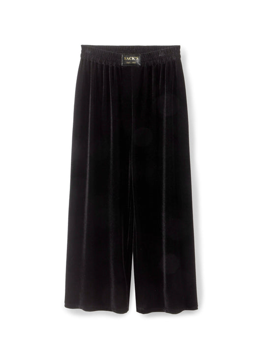 Wide-leg Velvet Trousers