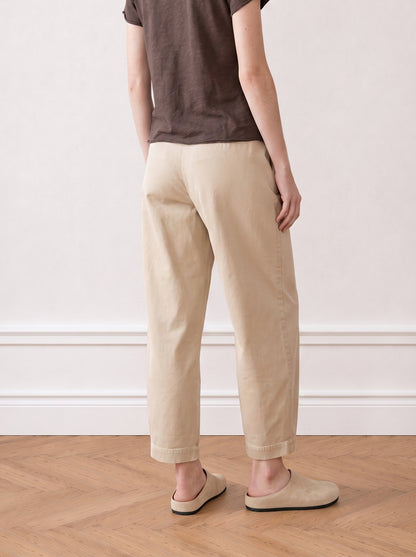 Tailored barrel-leg trousers