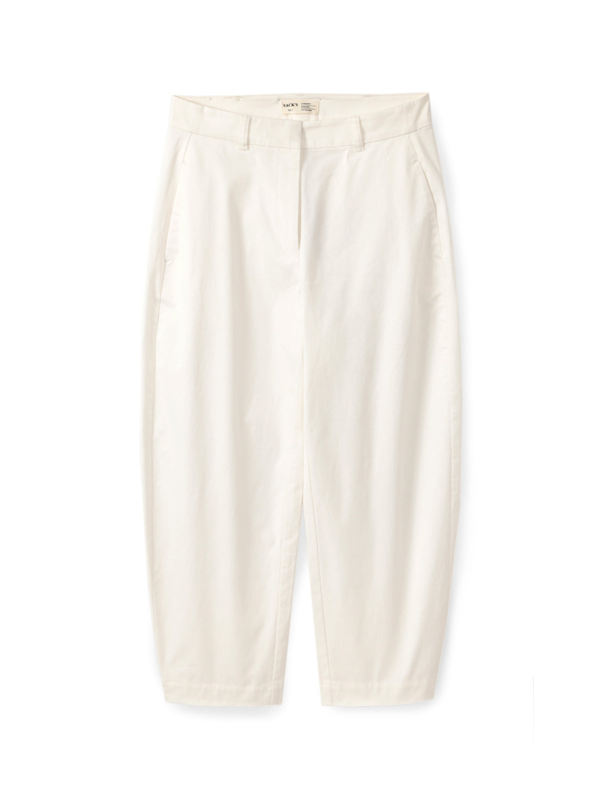 Tailored barrel-leg trousers