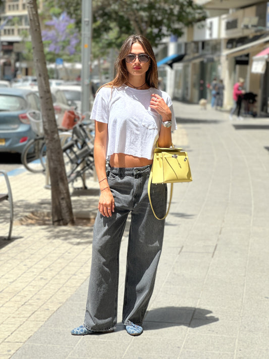 High straight leg jeans