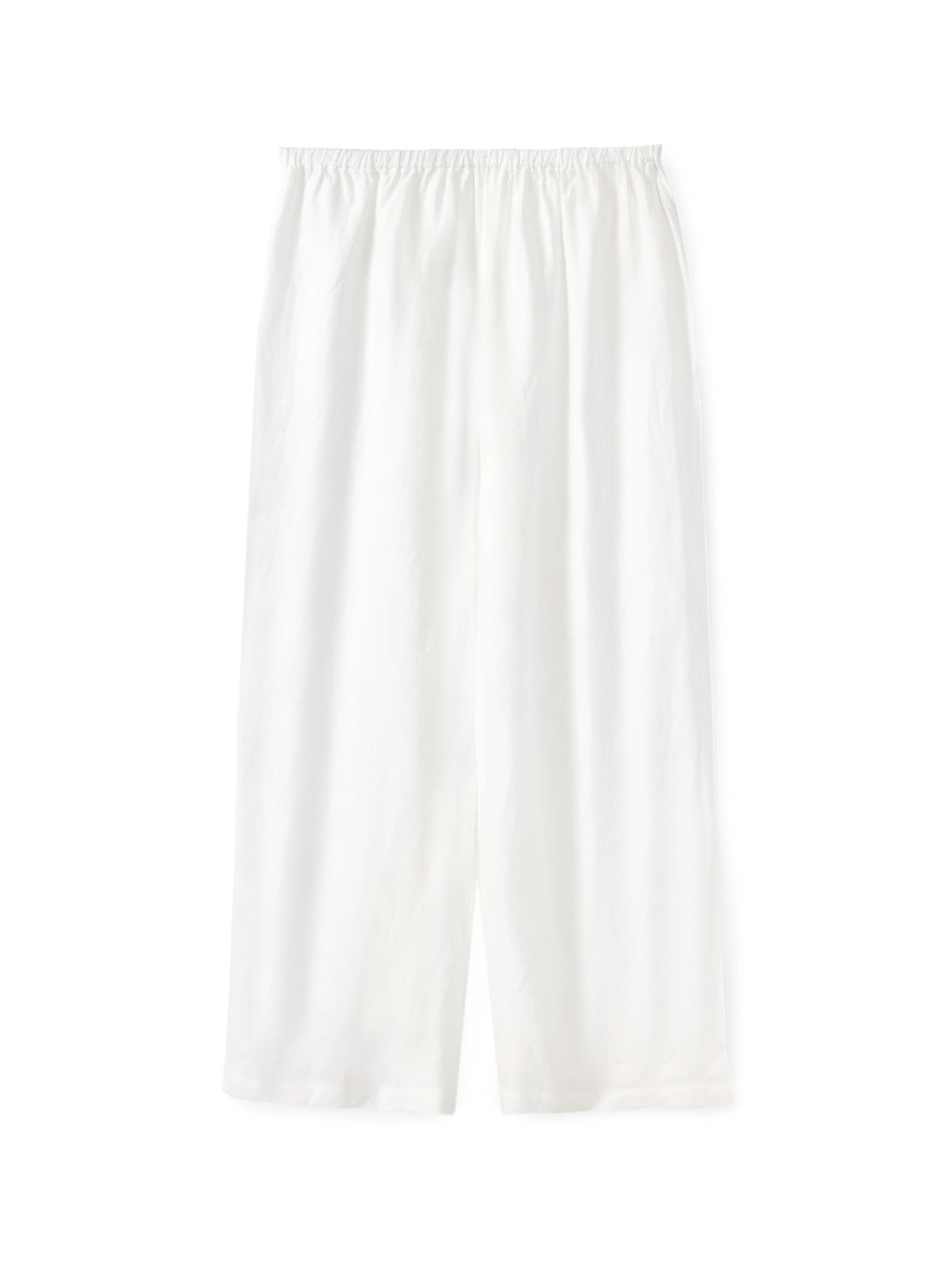 מכנסי פשתן רגל רחבה