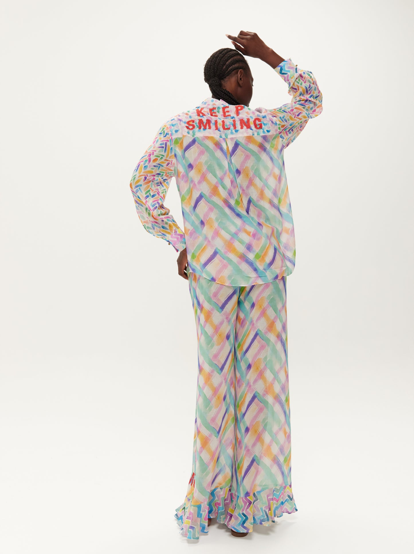 Rosie Ruffled Wide Leg Pants
