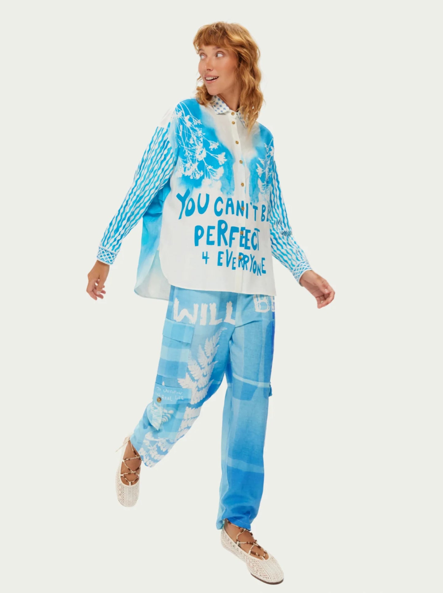 קאי מכנס דגמח עם חגורה