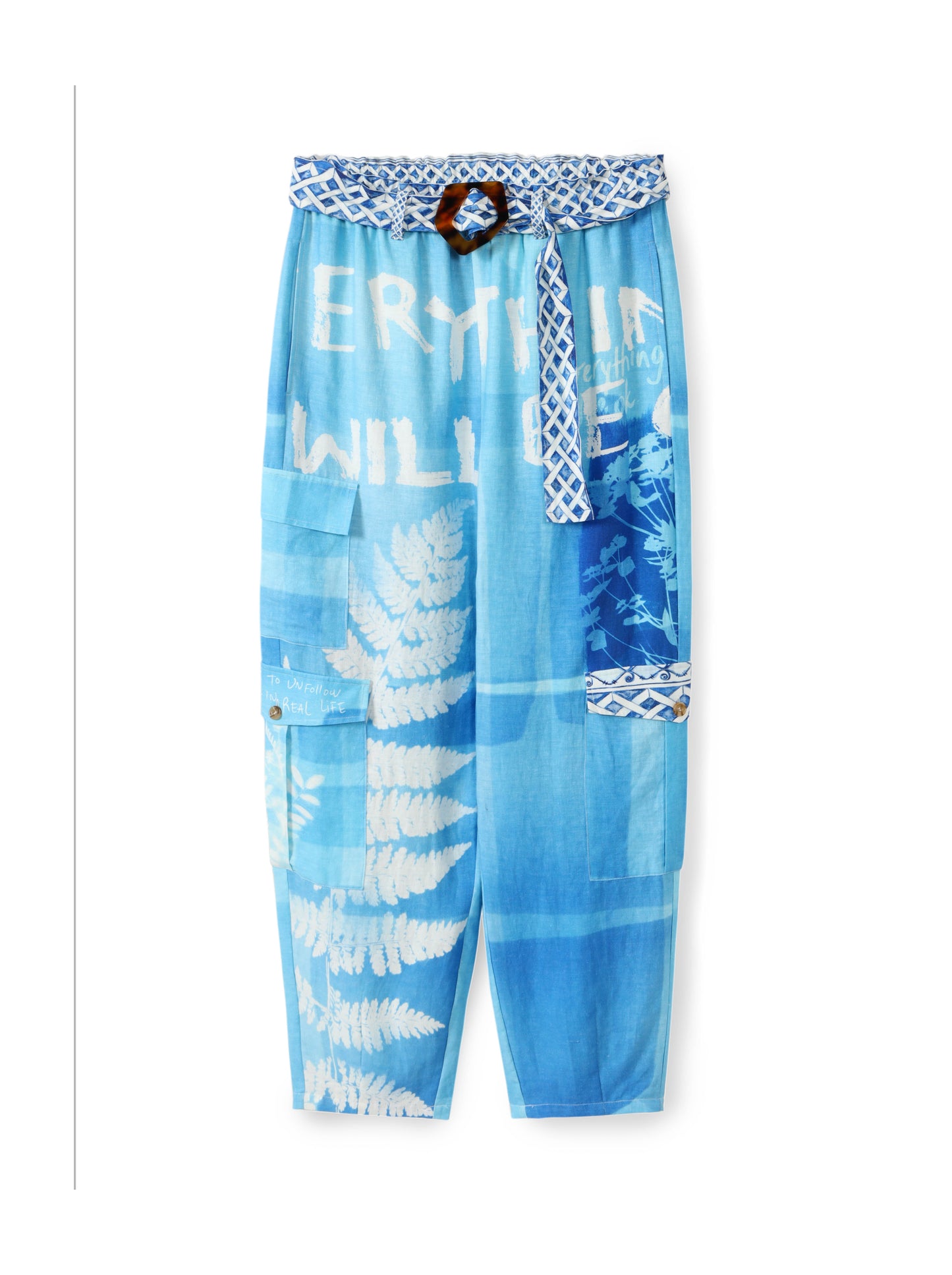 קאי מכנס דגמח עם חגורה