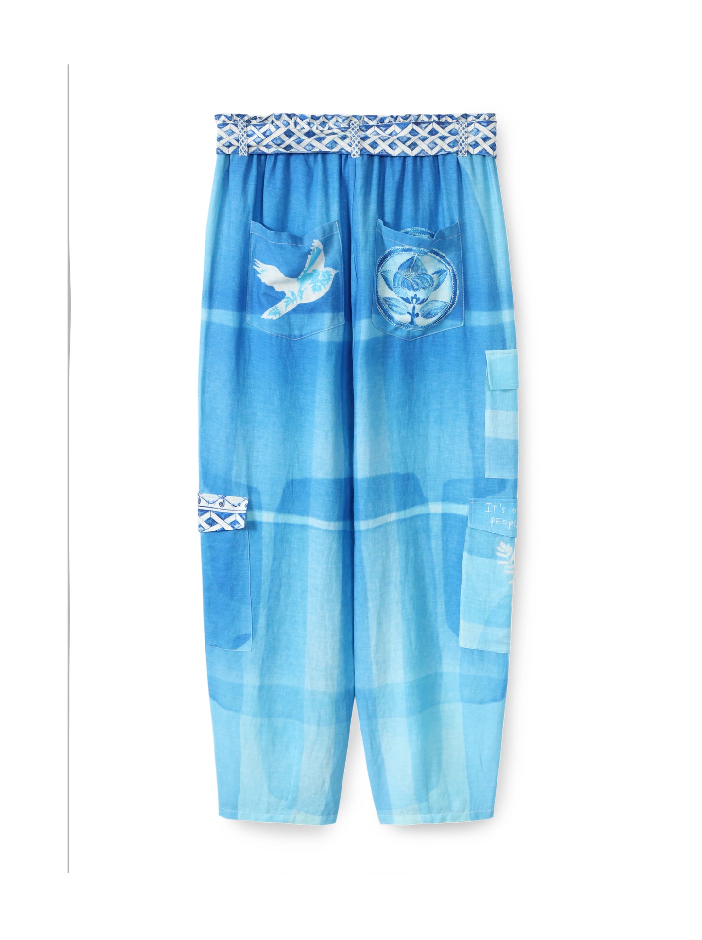 קאי מכנס דגמח עם חגורה