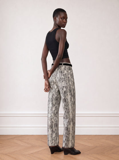 Printed Barrel Non-denim Trousers