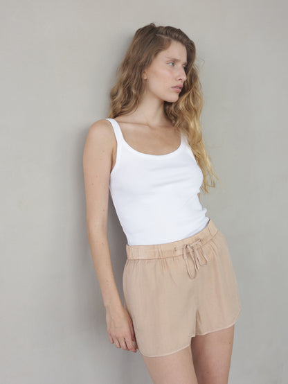 Mixed Satin Pants