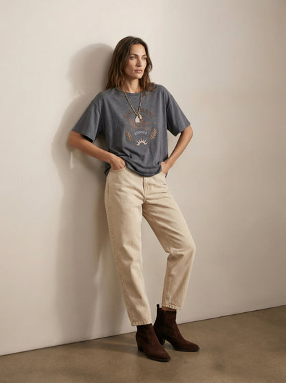 מכנסי כותנה גזרת ברל