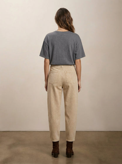 מכנסי כותנה גזרת ברל