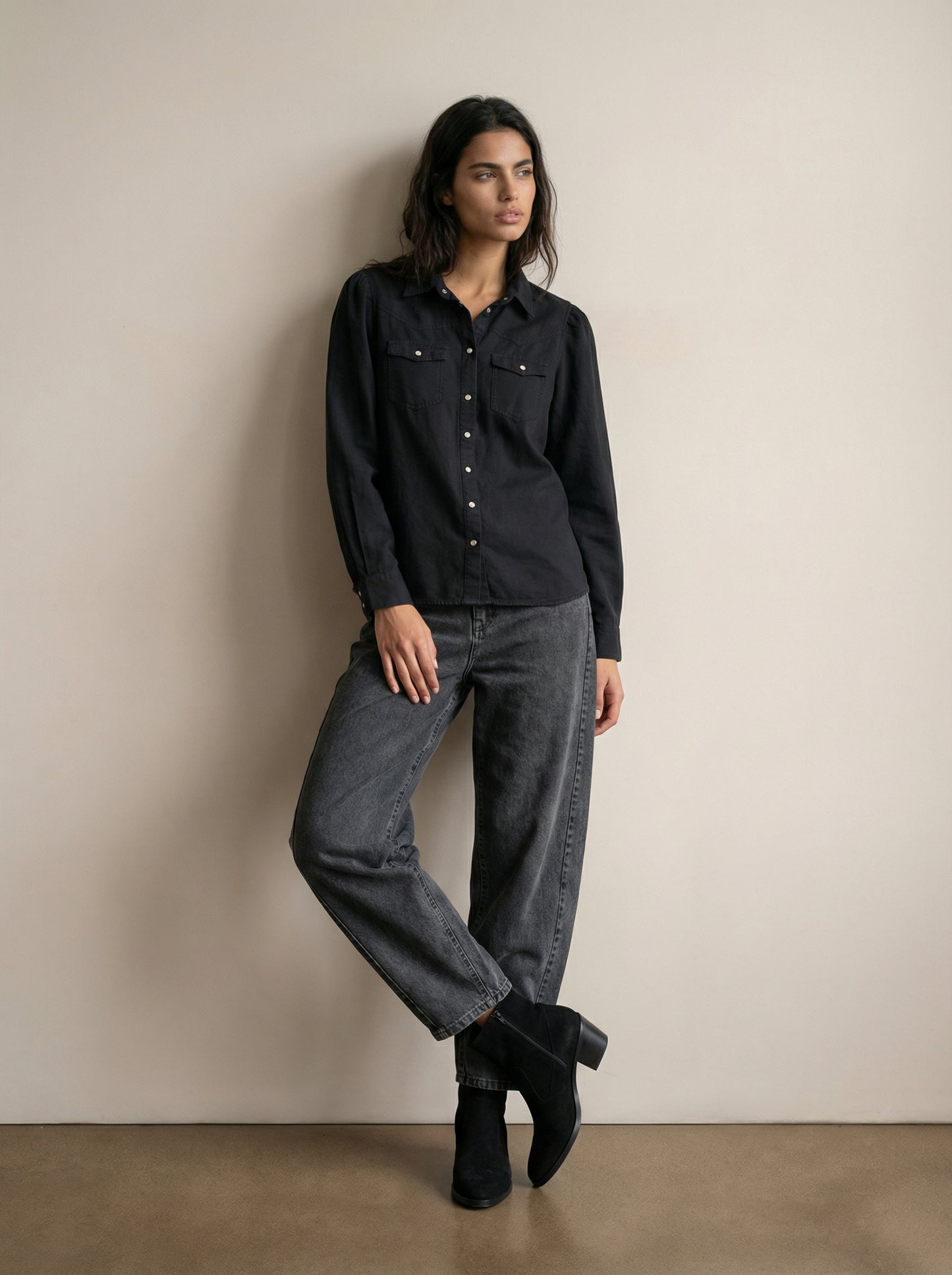 מכנסי כותנה גזרת ברל