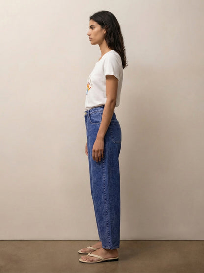 מכנסי כותנה גזרת ברל