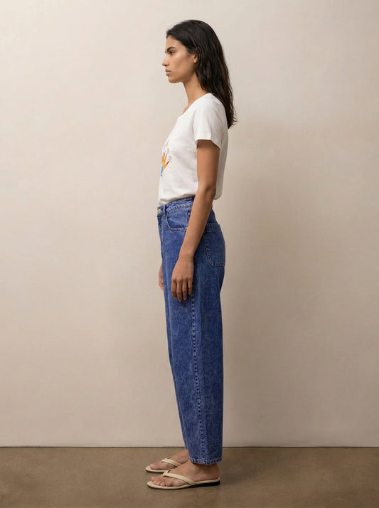 Cottton pants Barrel cut