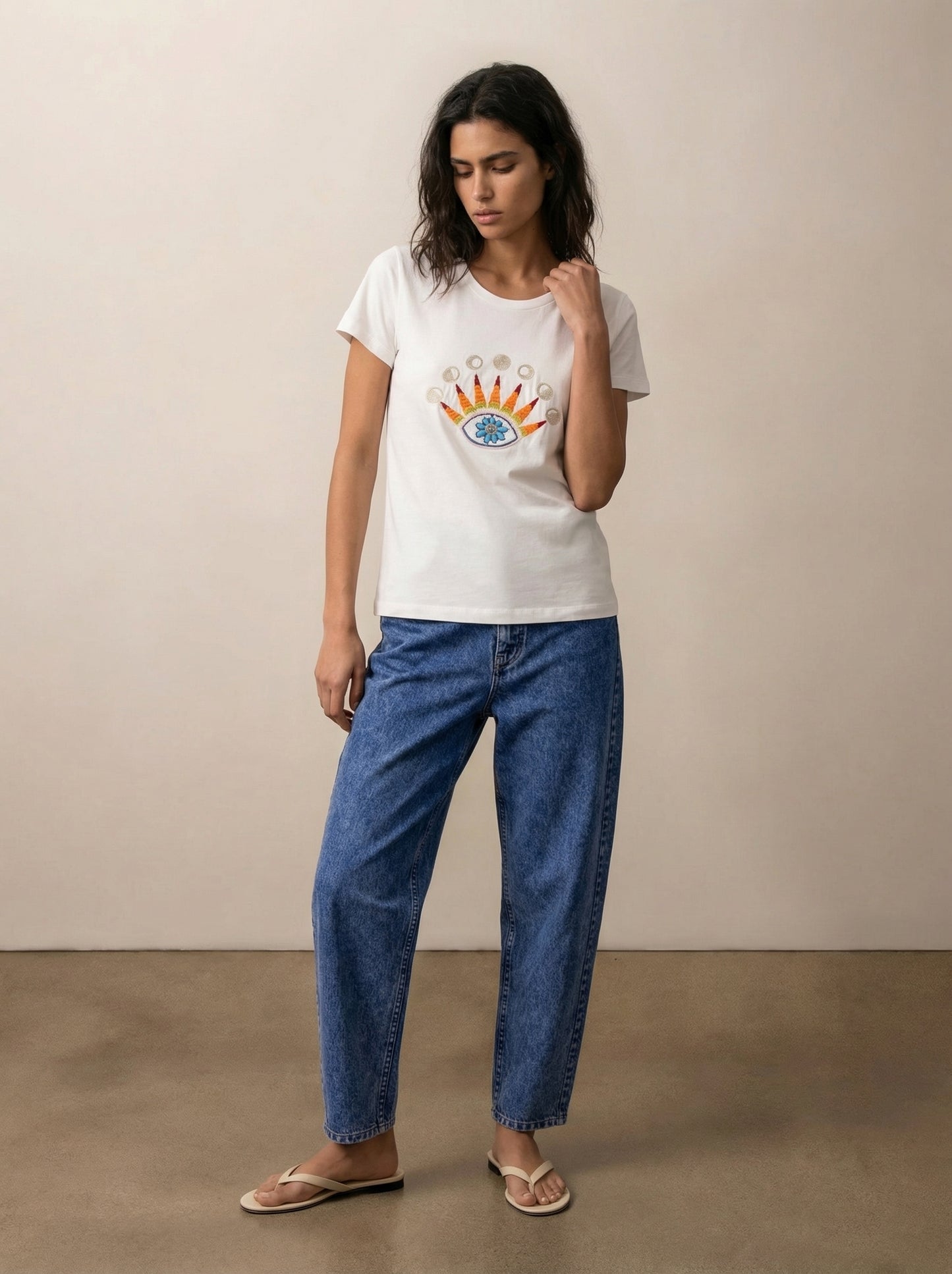 מכנסי כותנה גזרת ברל