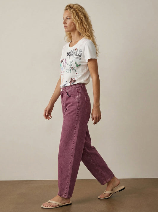 Cottton pants Barrel cut