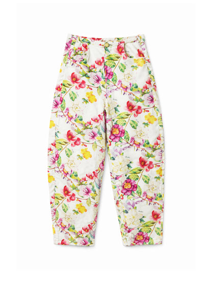 מכנסי כותנה גזרת ברל