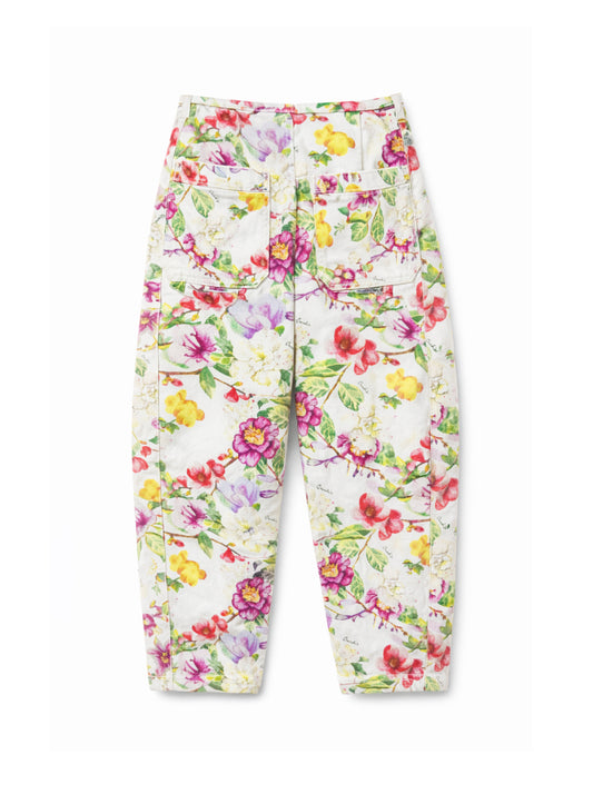 Cottton pants Barrel cut