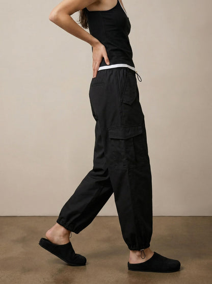 מכנסי קרגו מותן גומי