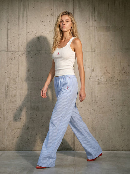 Striped cruise pants